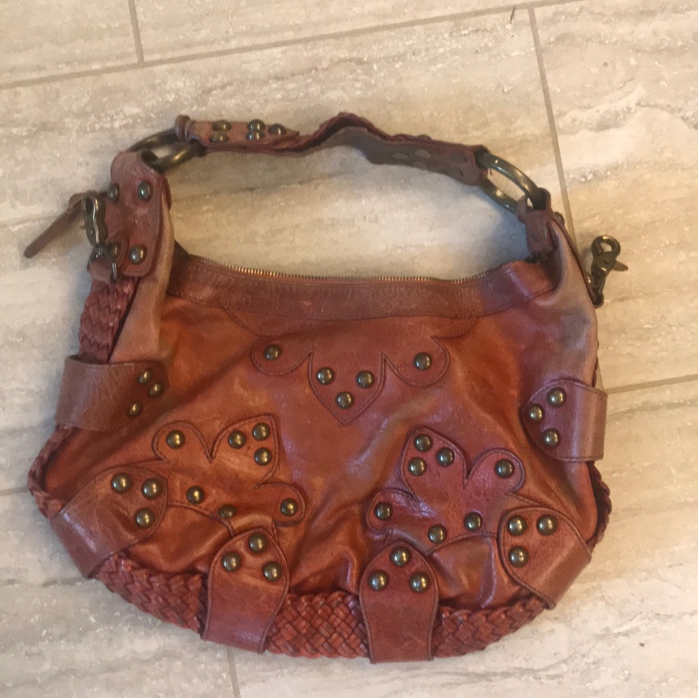 Vintage Isabella Fiore leather bag with studs